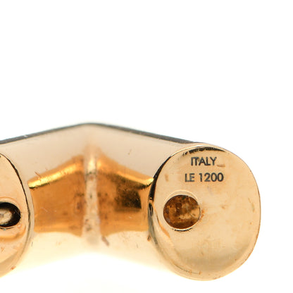 Louis Vuitton Brass Essential V Hoop Earrings Gold 4 of 4