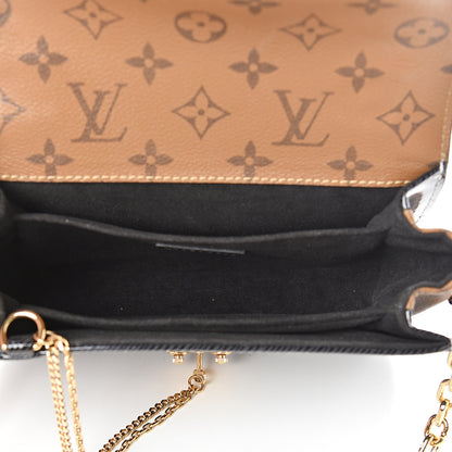 Louis Vuitton Shiny Epi Reverse Monogram Pochette Metis Mini Marine 4 of 10