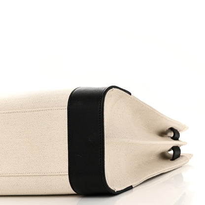 Saint Laurent Canvas Calfskin Large Thin Sac De Jour Naturel Black 9 of 9