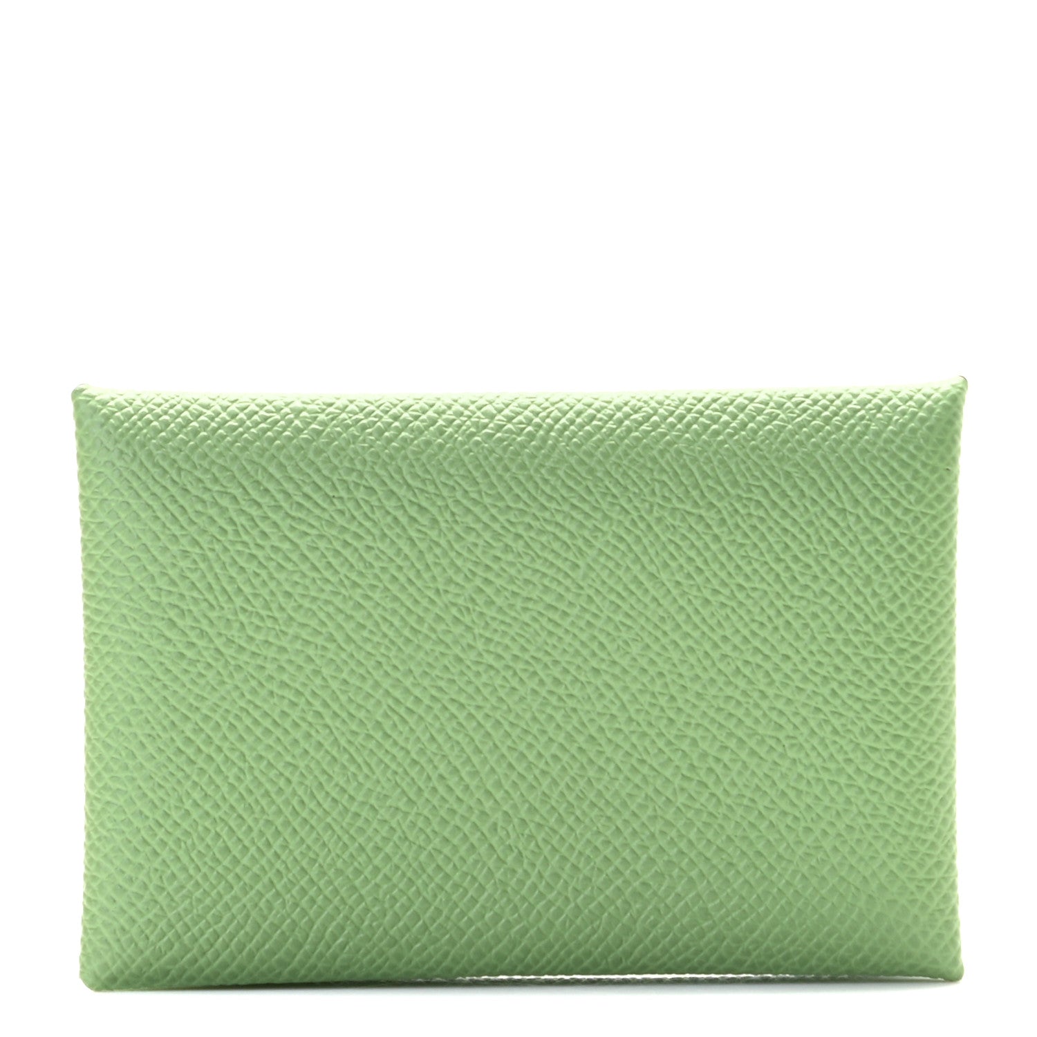 Hermes Epsom Calvi Card Case Vert Criquet 1 of 7