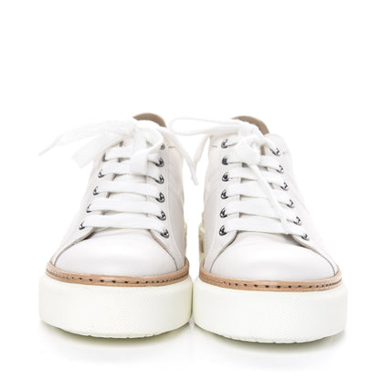 Hermes Calfskin Polo Sneakers 35 White 2 of 8