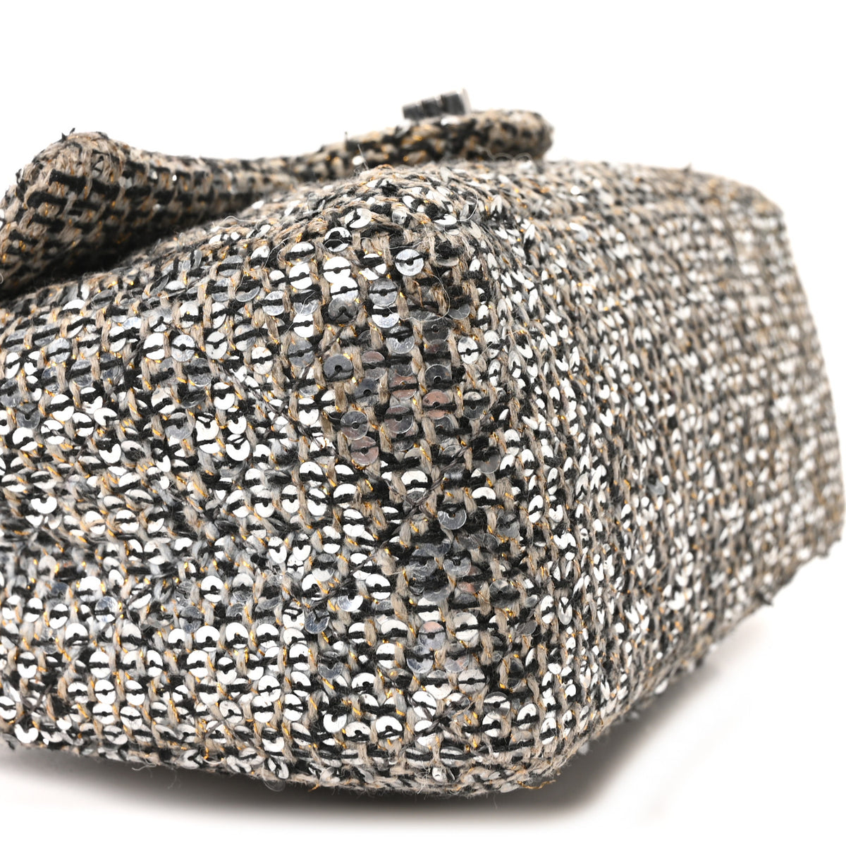 Chanel Tweed Sequin Mini Reissue Flap Grey Multicolor 9 of 10