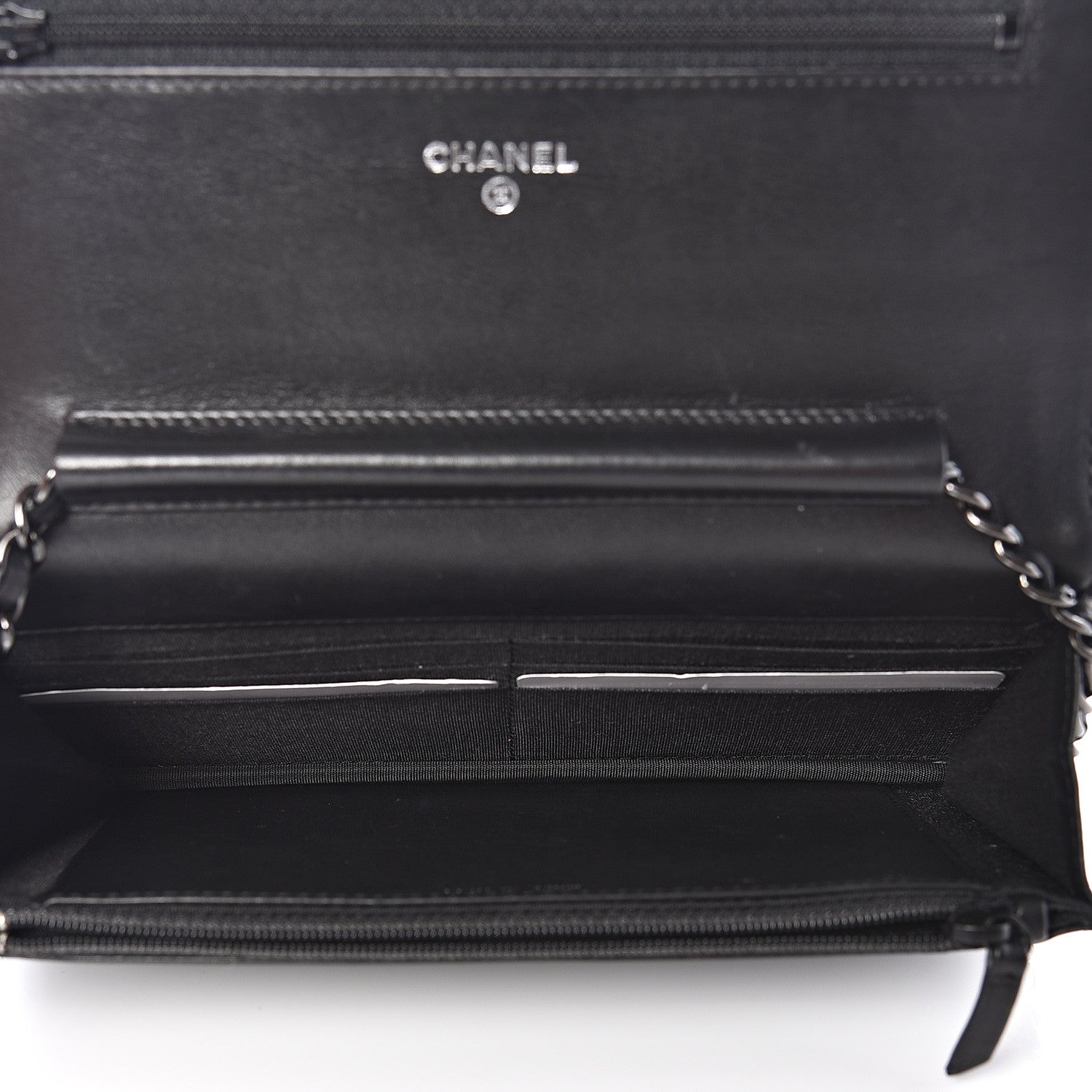 Chanel Calfskin Quilted Boy Wallet On Chain WOC So Black 4 of 12