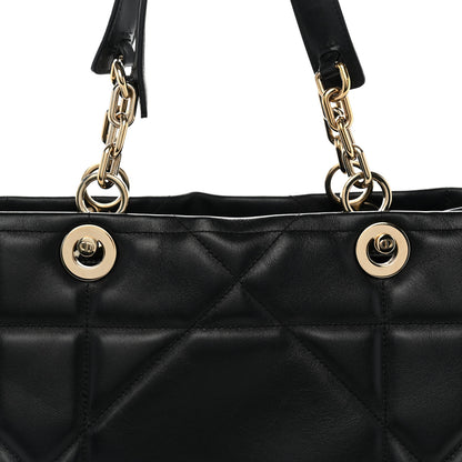 Christian Dior Calfskin Archicannage Medium Essential Tote Black 7 of 11