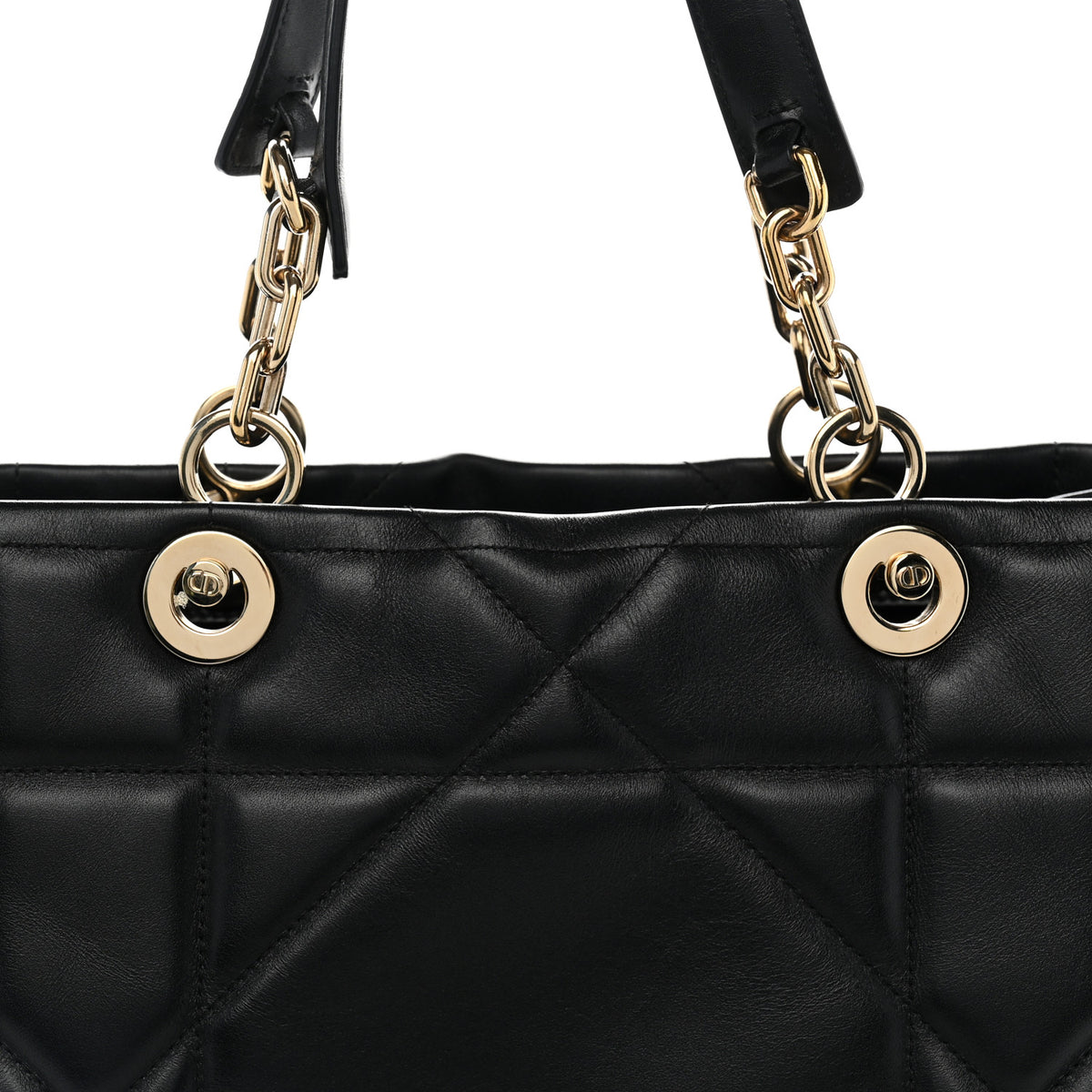 Calfskin Archicannage Medium Essential Tote Black