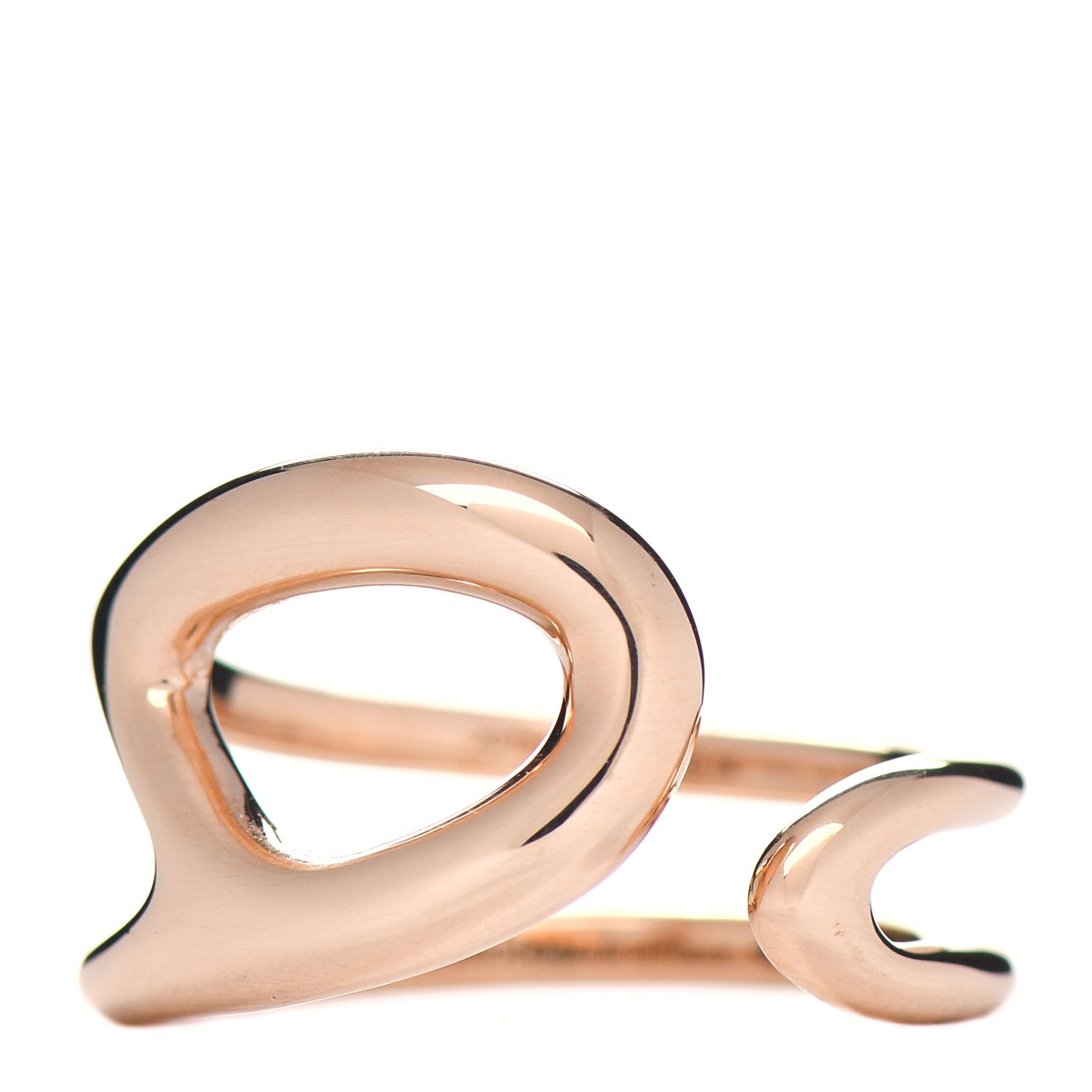 18K Rose Gold MM Chaine d'Ancre Punk Ring 56 7.5