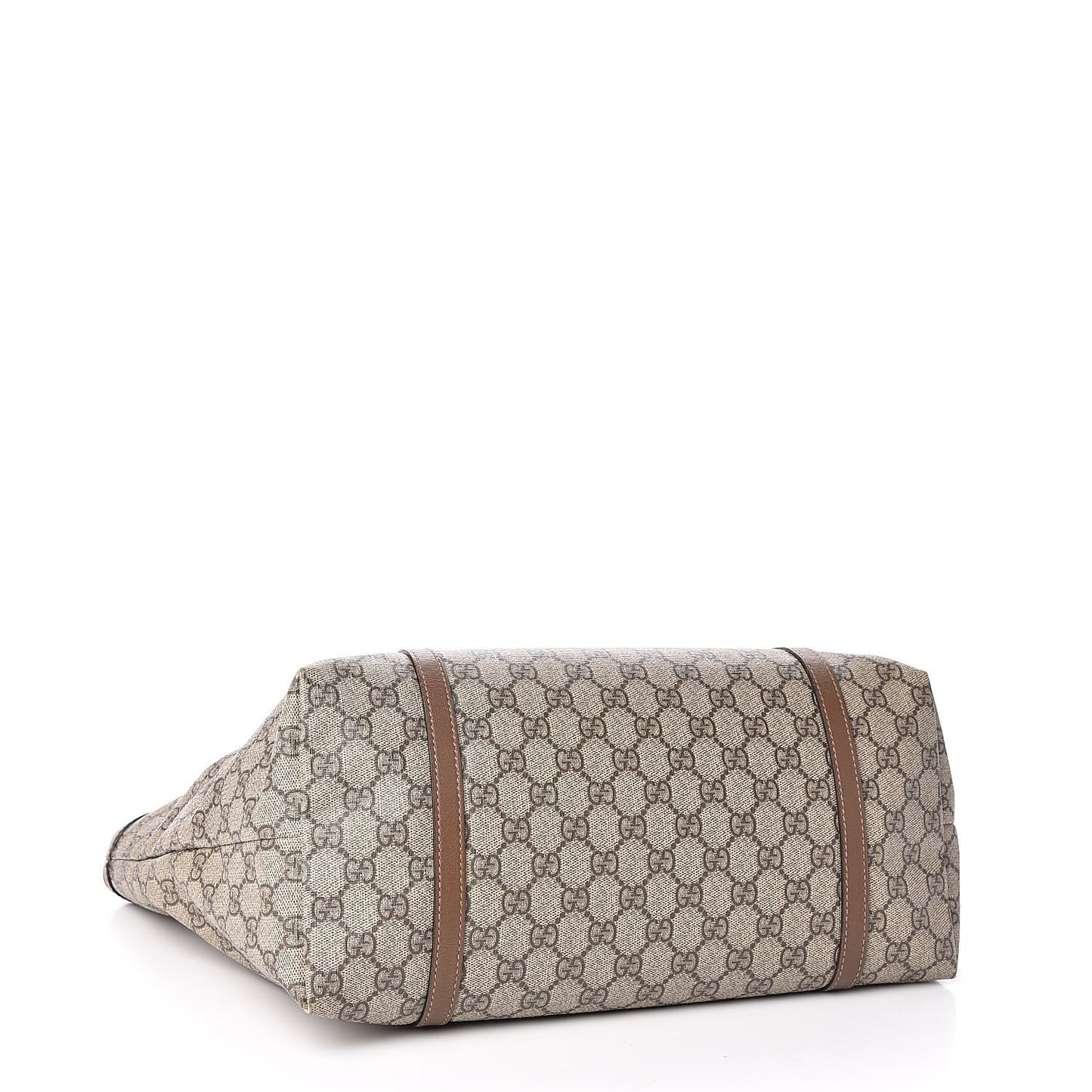 GG Supreme Monogram Medium Nice Tote Brown