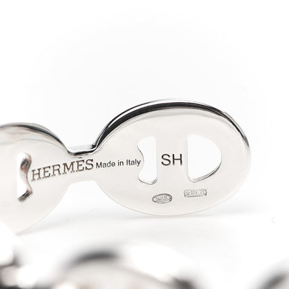 Hermes Sterling Silver MM Chaine d'Ancre Enchainee Cuff Bracelet SH 5 of 6