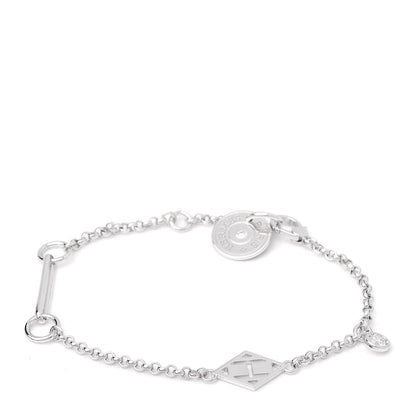 Hermes 18K White Gold Diamond Gambade Bracelet 1 of 5