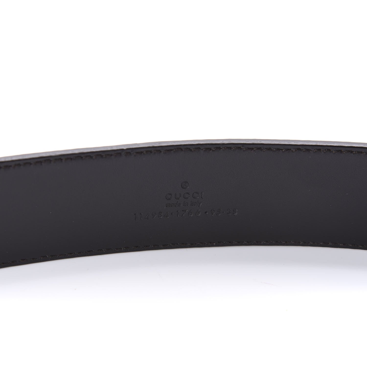 Gucci Calfskin Web Interlocking G Belt 95 38 Black 3 of 4