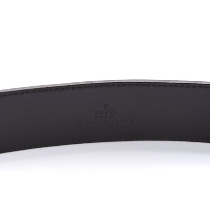 Gucci Calfskin Web Interlocking G Belt 95 38 Black 3 of 4