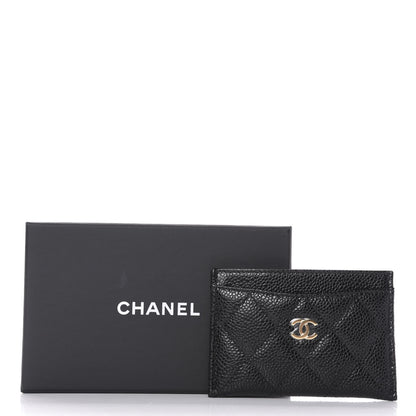 Chanel Caviar Quilted Card Holder Black 9 of 9