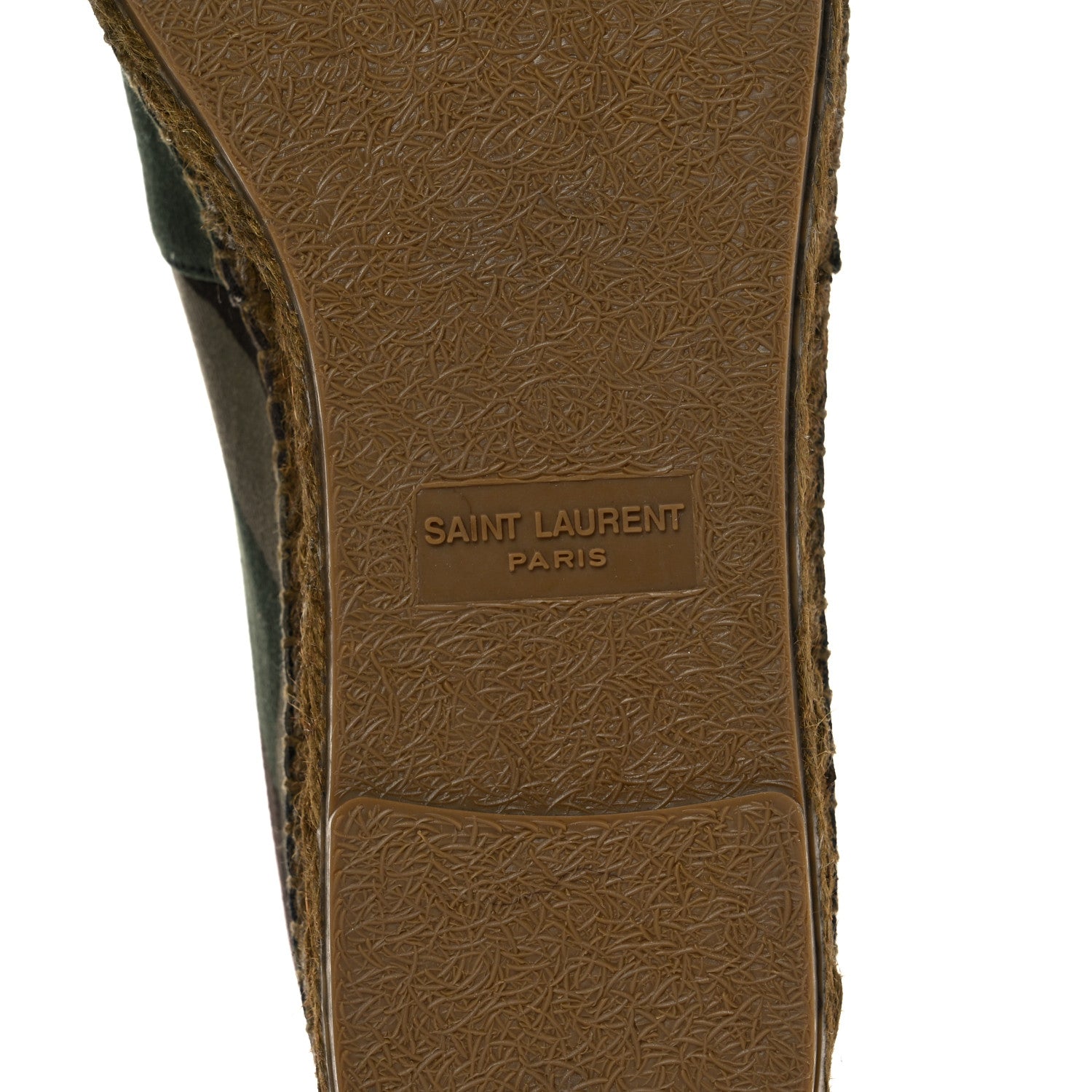 Saint Laurent Canvas Camouflage Espadrilles 41 Kaki Black 6 of 9