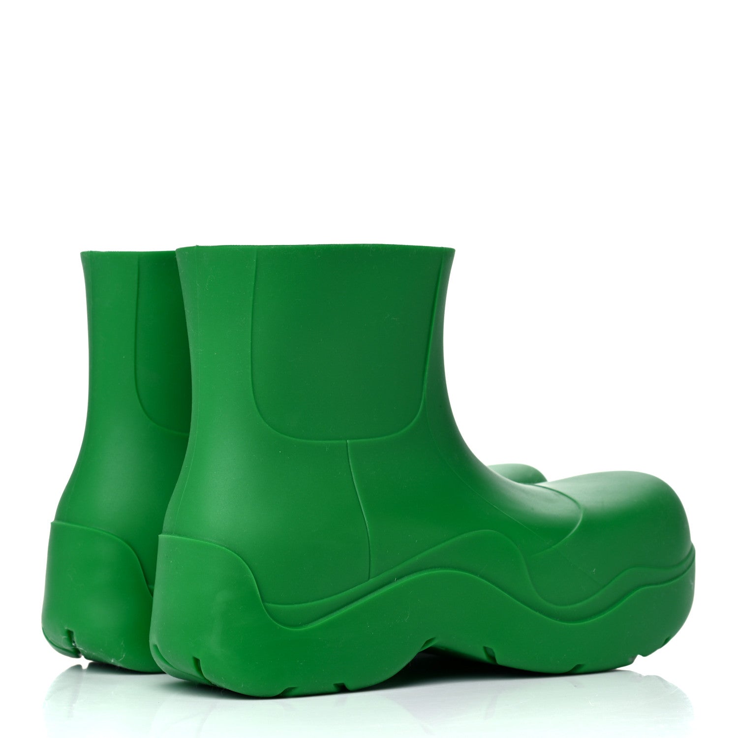 Bottega Veneta Rubber Puddle Ankle Boots 38 Grass 4 of 13