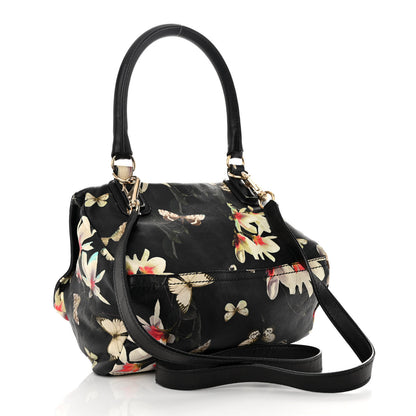 Givenchy Lambskin Magnolia and Moth Print Mini Pandora Black 3 of 11
