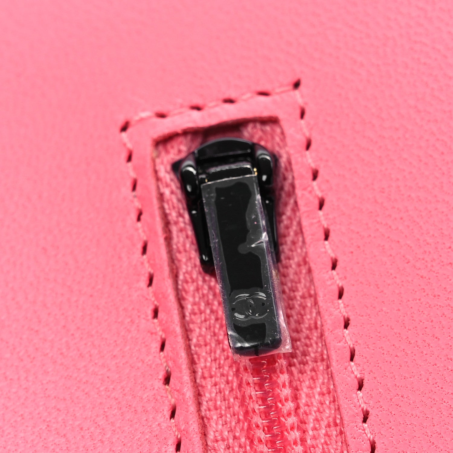 Chanel Lambskin Quilted Wallet On Chain WOC Coral Pink 17 of 19