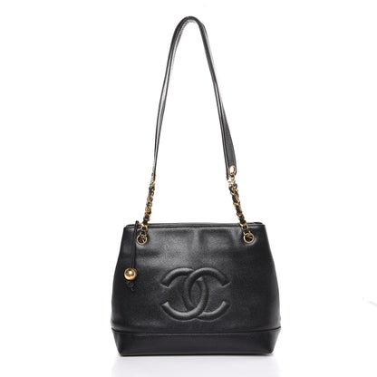 Chanel Caviar CC Shoulder Bag Black 1 of 8