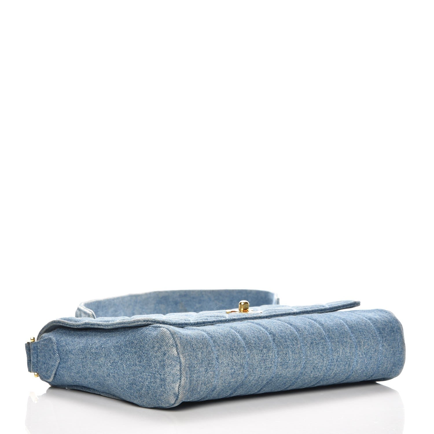 Chanel Denim Quilted Flap Blue 4 of 10