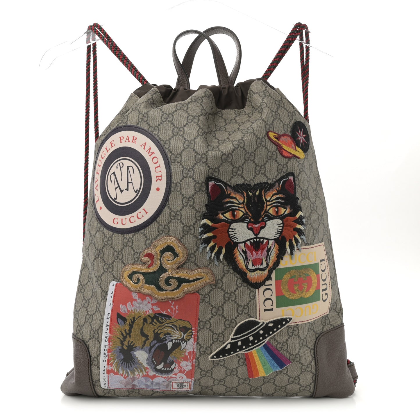 Soft GG Supreme Monogram Courrier Drawstring Backpack