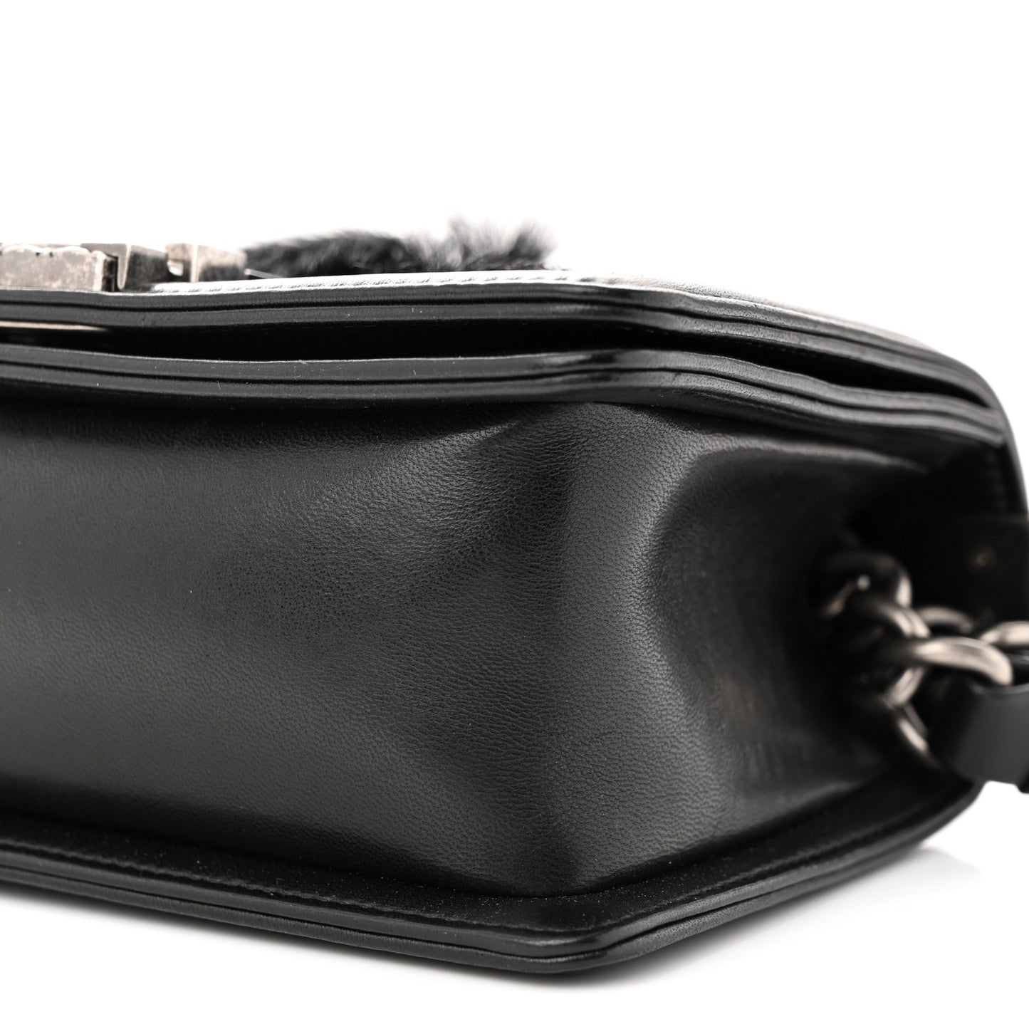 Goat Hair Small Boy Flap Black