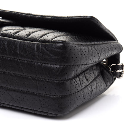 Chanel Aged Calfskin Perforated Flap Black 9 of 10