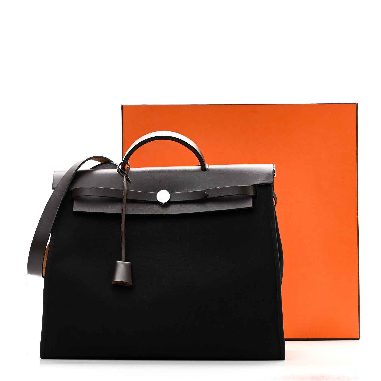 Hermes Toile Vache Hunter Herbag Zip 39 MM Black Ebene 12 of 12