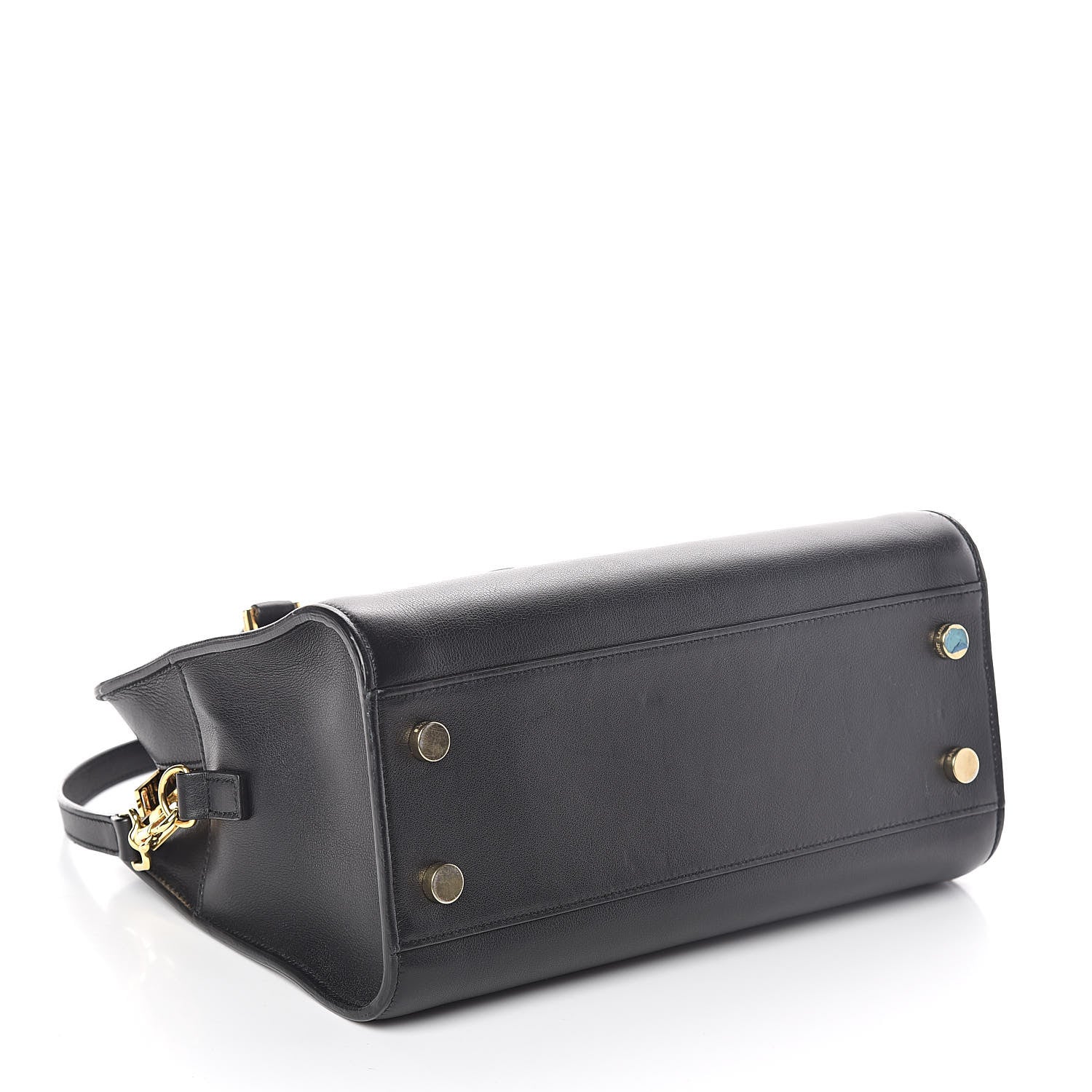 Saint Laurent Calfskin Monogram Baby Cabas Black 4 of 9