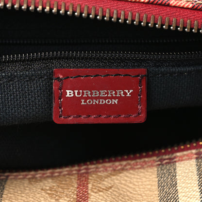 Burberry Haymarket Check Barrel Bag Brown 6 of 12