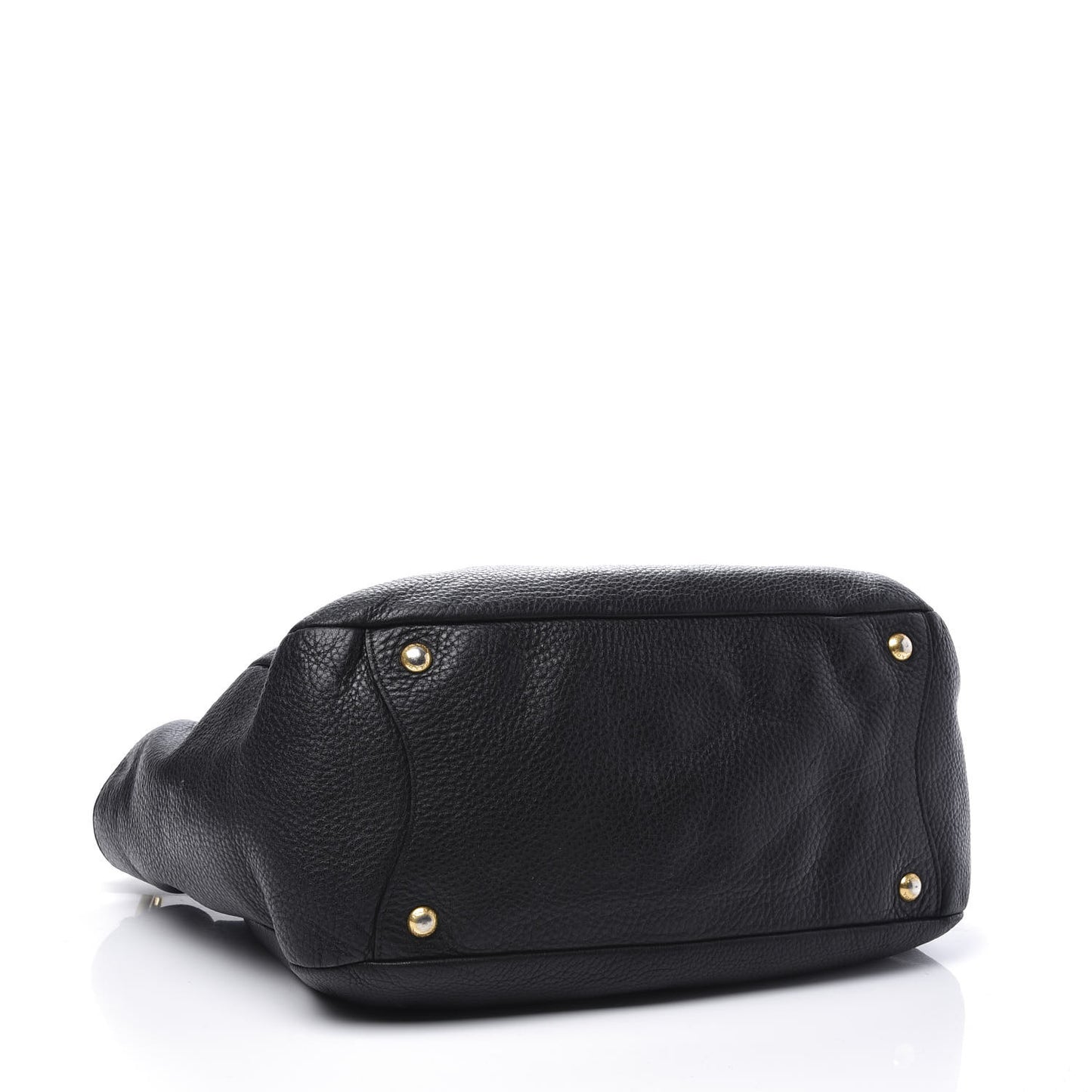 Vitello Daino Side Pocket Hobo Black