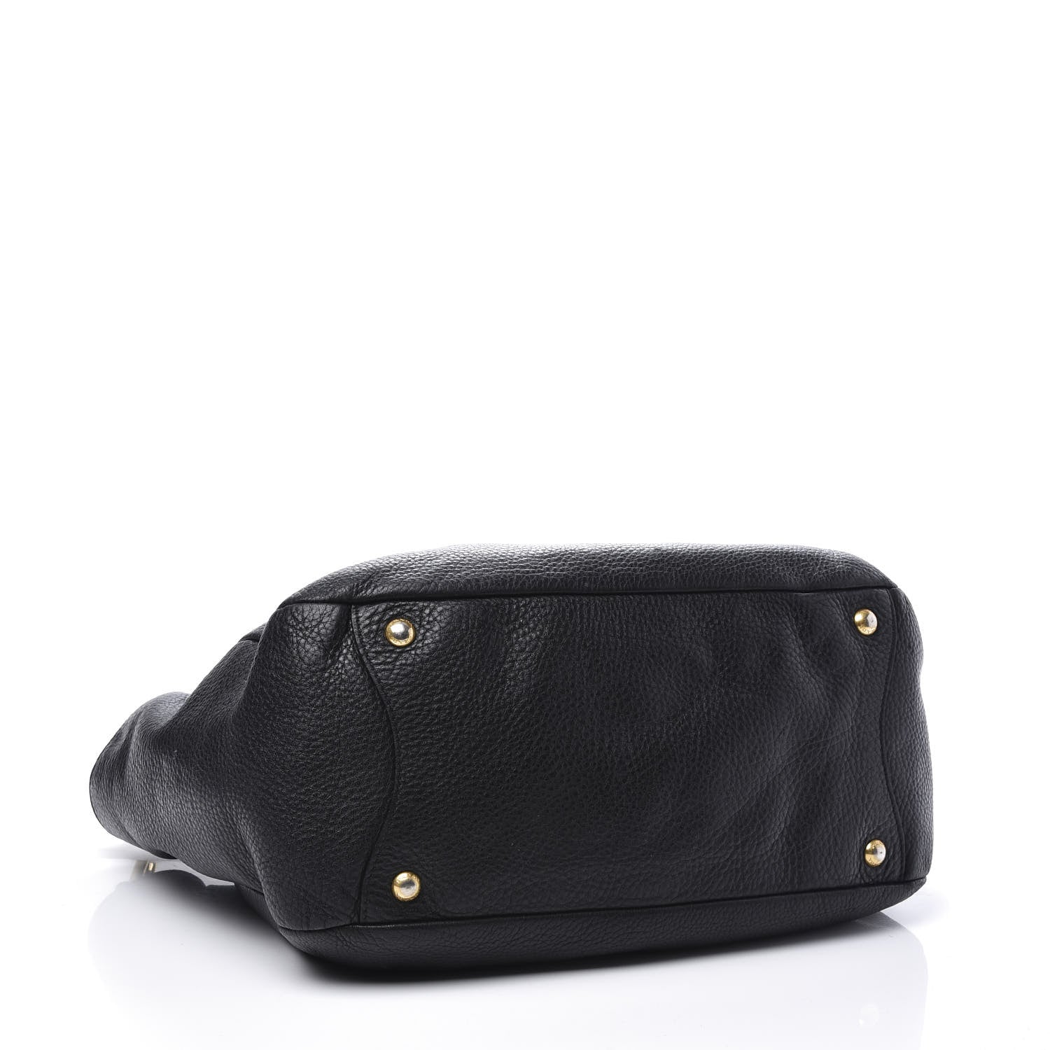 Prada Vitello Daino Side Pocket Hobo Black 3 of 16