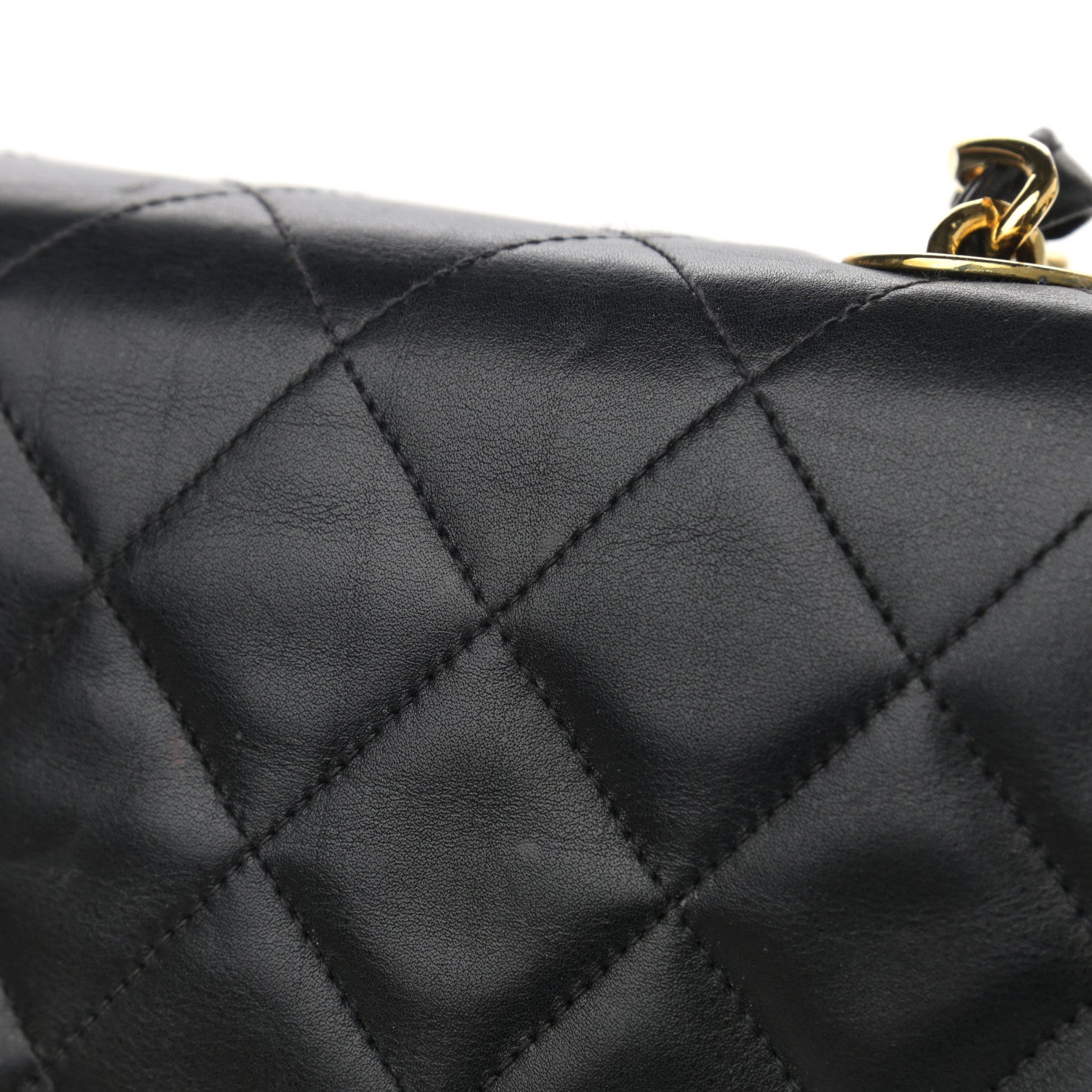 Chanel Lambskin Quilted XL Jumbo Single Flap Black 12 of 20