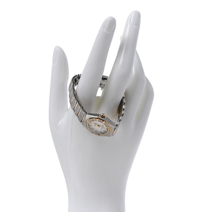 Omega Stainless Steel 18K Red Gold Diamond Bezel Mother of Pearl 23mm Constellation Quartz Watch 895.1203 2 of 6