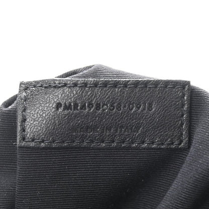 Saint Laurent Crinkled Calfskin Matelasse Monogram Medium Niki Chain Satchel Black 7 of 10