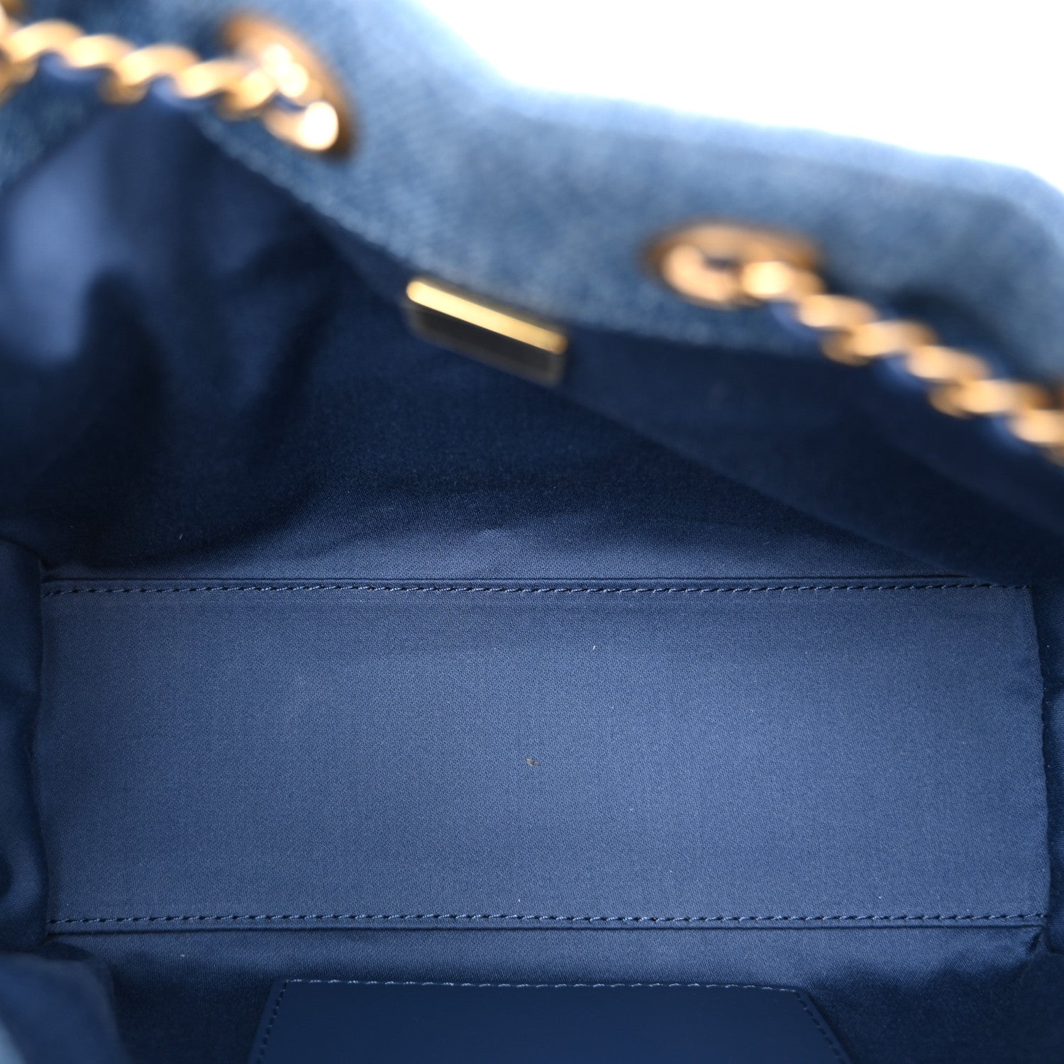 Chanel Washed Denim Quilted Mini Chanel 25 Handbag Blue 5 of 10