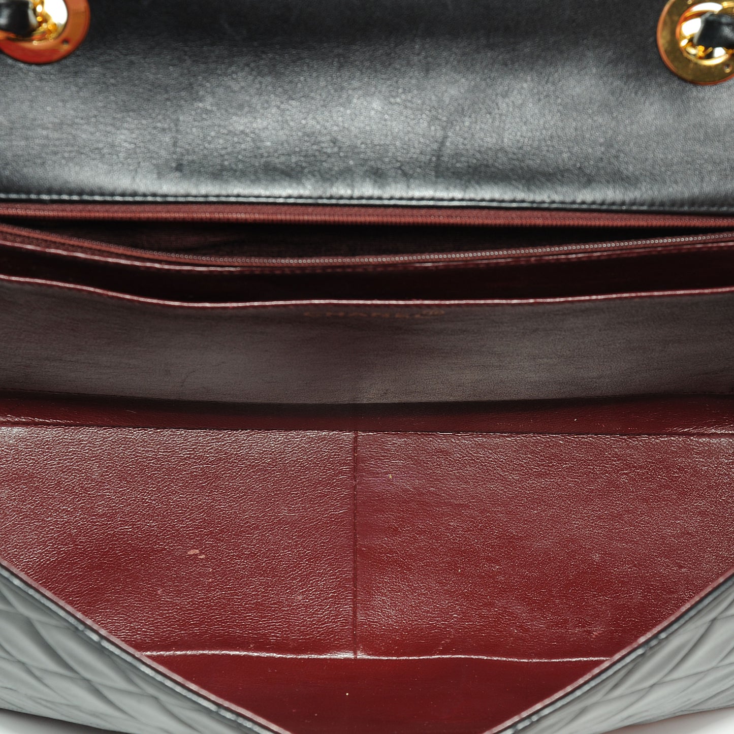 Lambskin XL Jumbo Flap Black