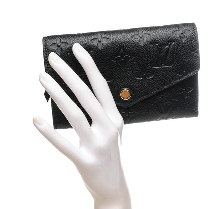 Louis Vuitton Empreinte Compact Curieuse Wallet Black 2 of 6