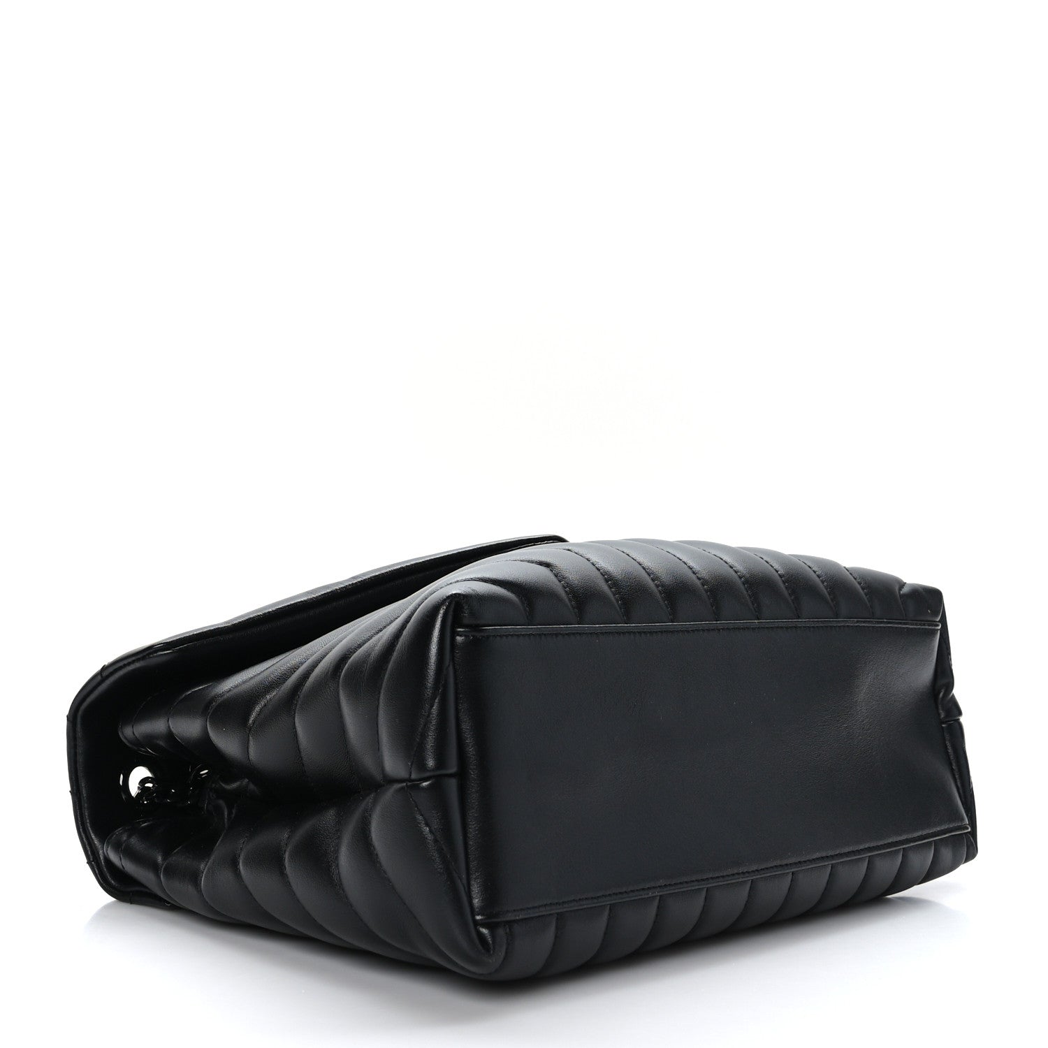 Saint Laurent Calfskin Y Quilted Monogram Monochrome Medium Loulou Chain Satchel Black 4 of 9