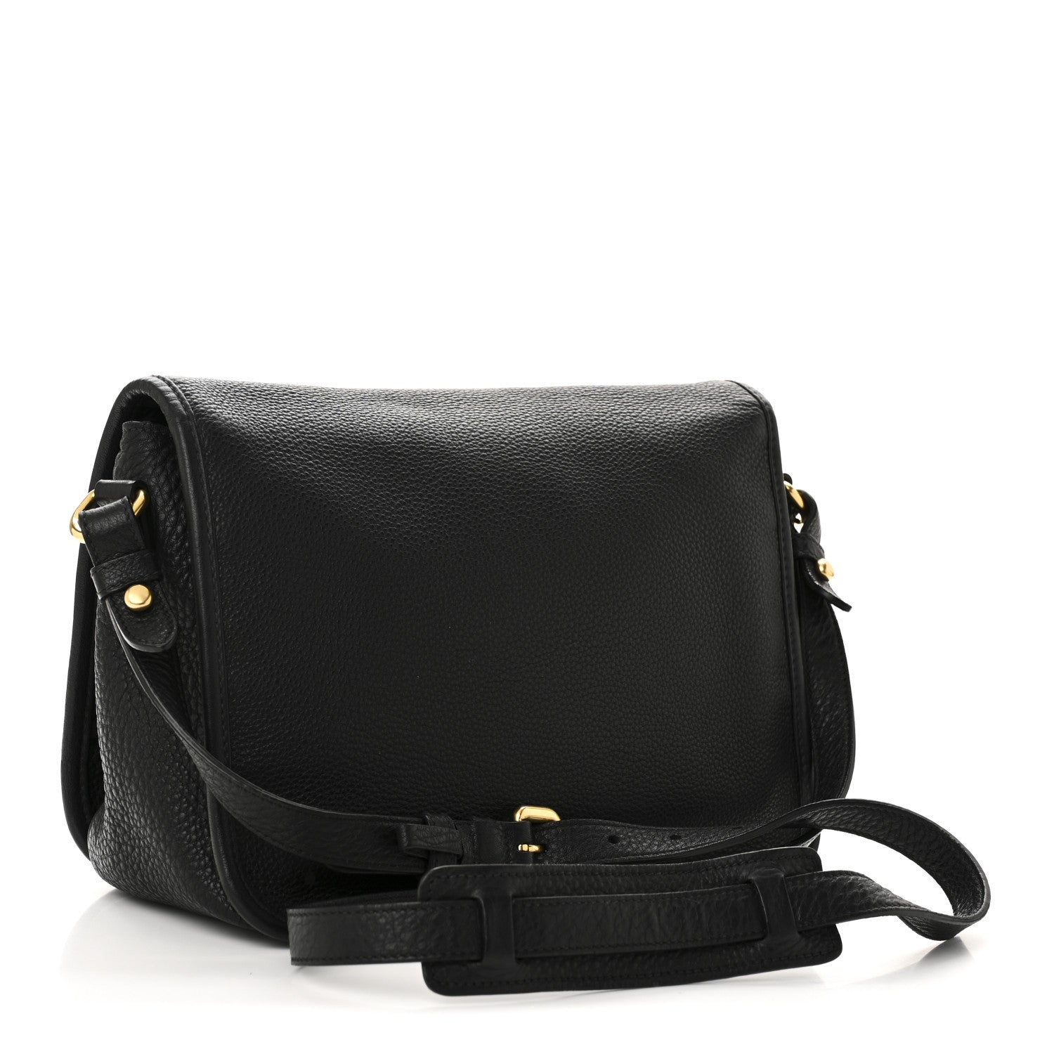 Prada Vitello Phenix Crossbody Bag Black 3 of 10