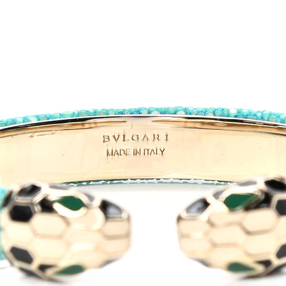 Bulgari Galuchat Serpenti Forever Bracelet Aquarelle Turquoise 2 of 3