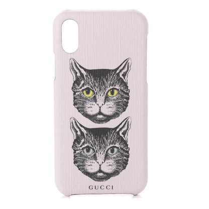Gucci Supreme Canvas Mystic Cat iPhone X/XS Case Pink 1 of 5