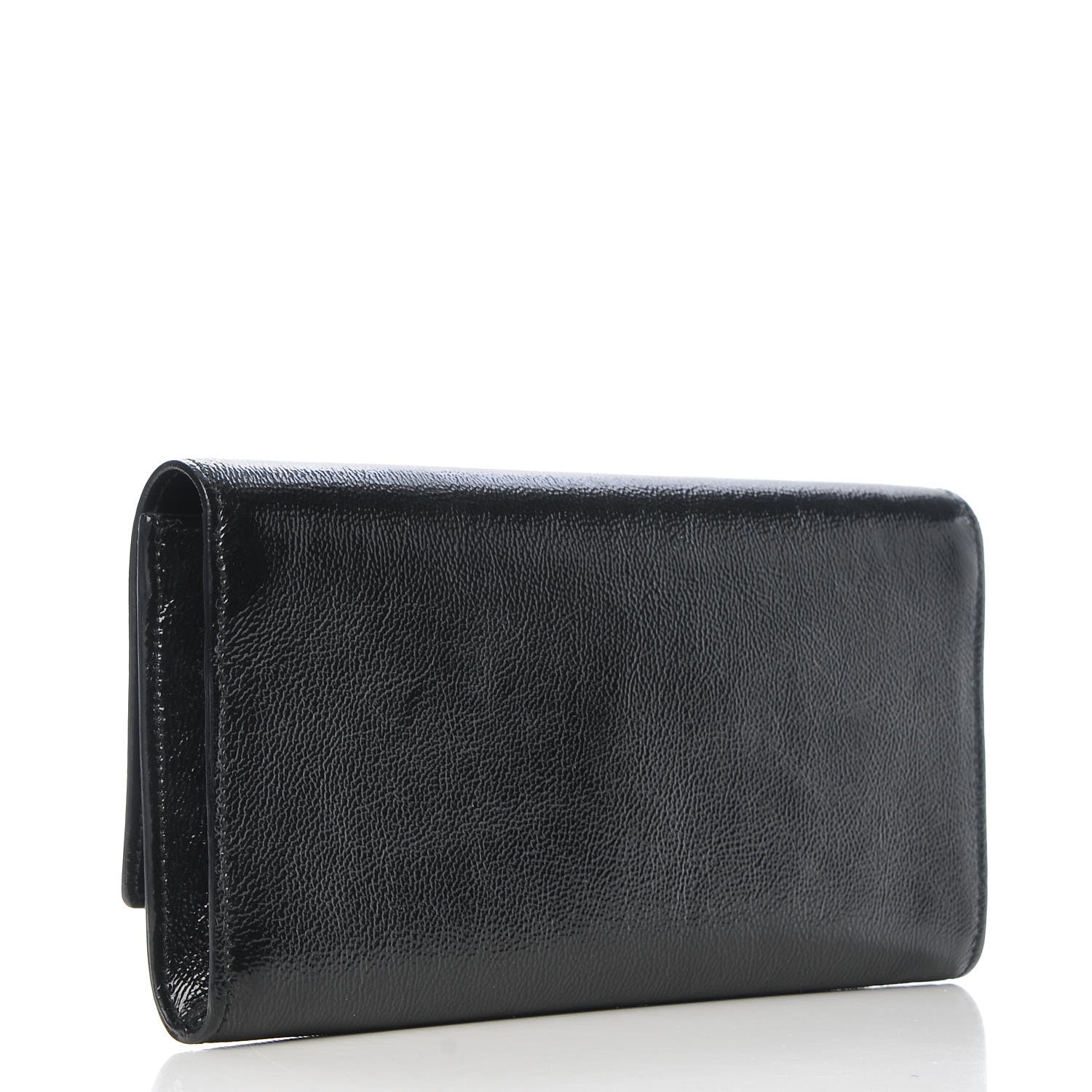 Saint Laurent Textured Patent Monogram Small Belle De Jour Clutch Black 3 of 7
