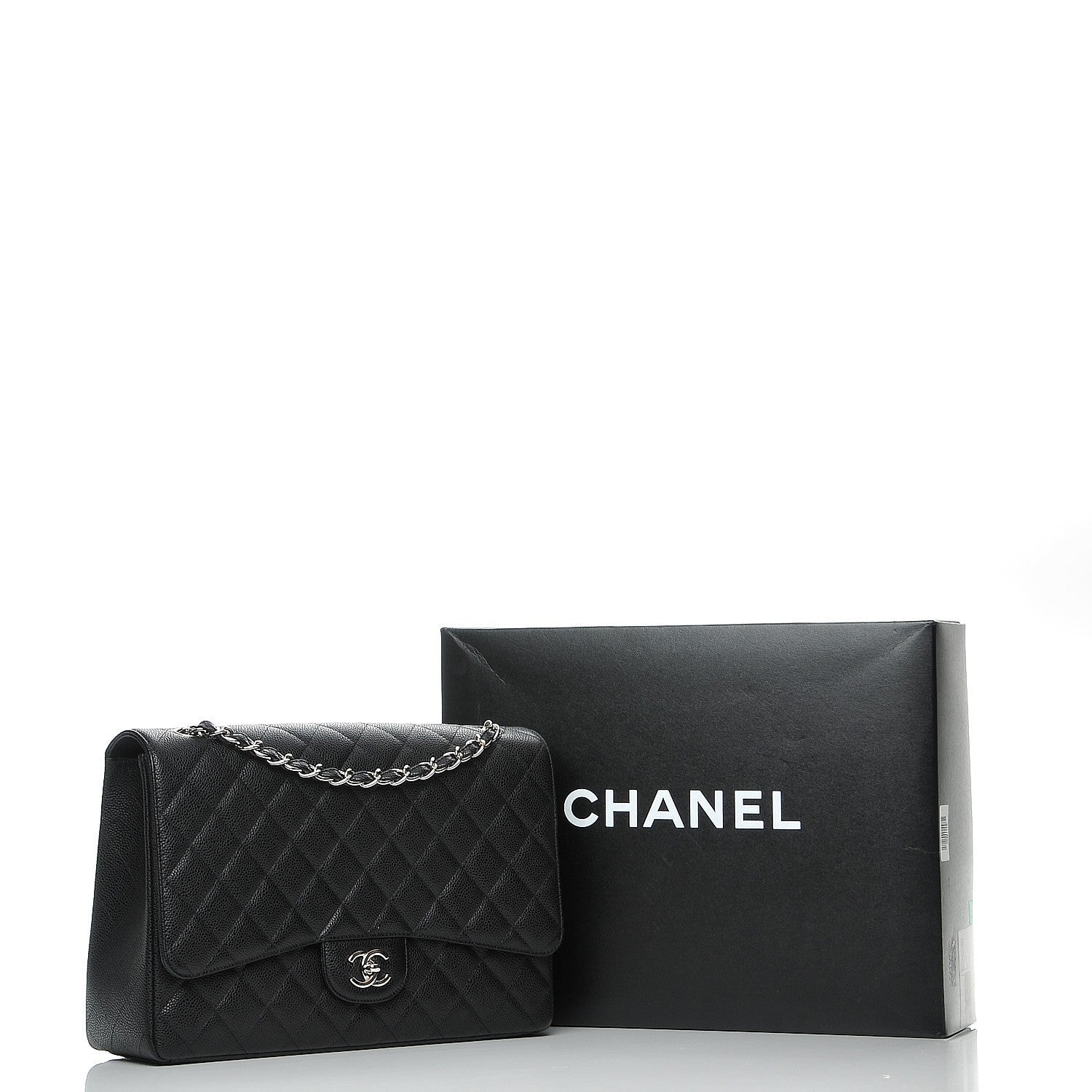 Chanel Caviar Quilted Maxi Single Flap Black 8 of 8