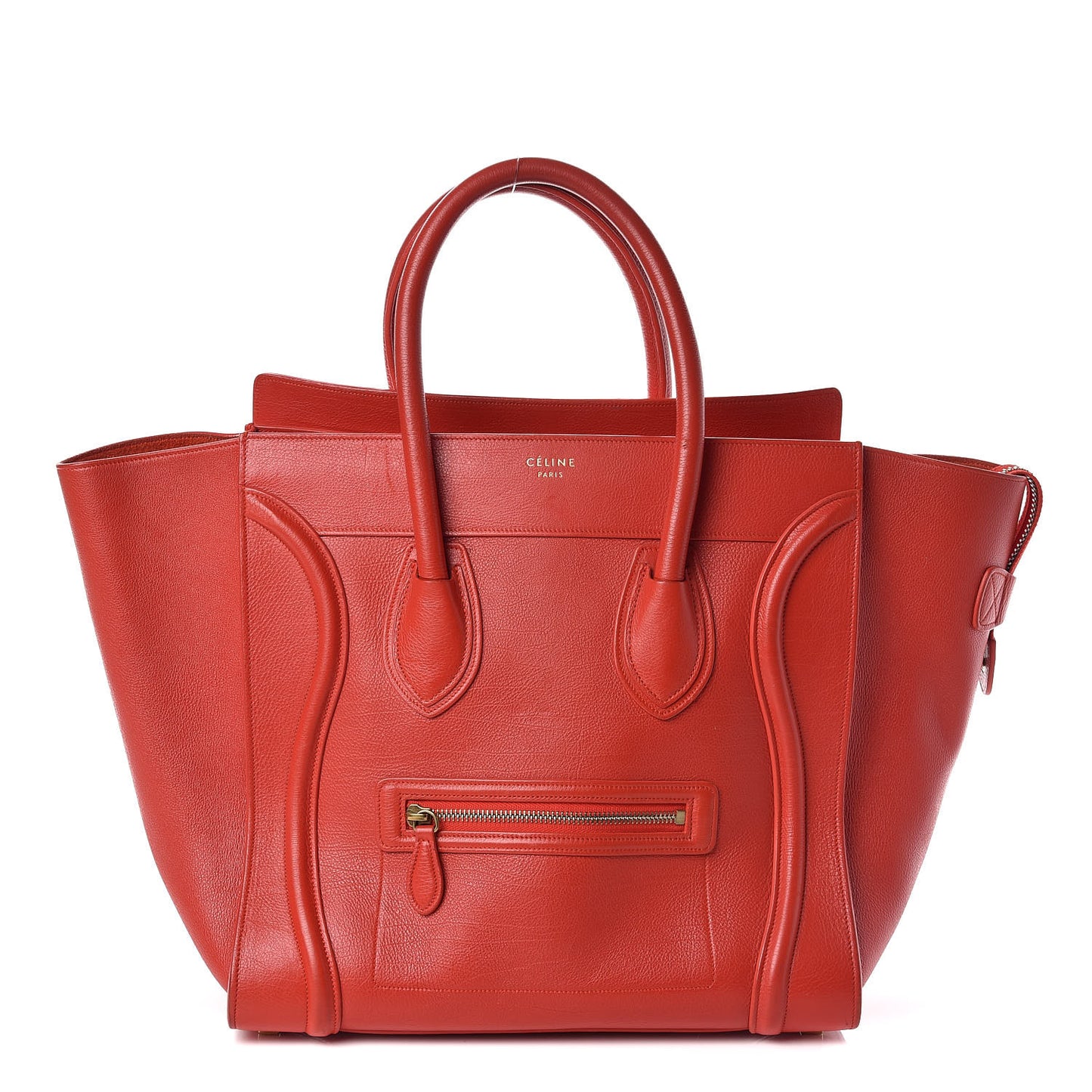 Baby Calfskin Mini Luggage Coquelicot