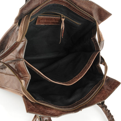 Balenciaga Chevre Classic Hardware Mid Afternoon Tote Truffle 7 of 9