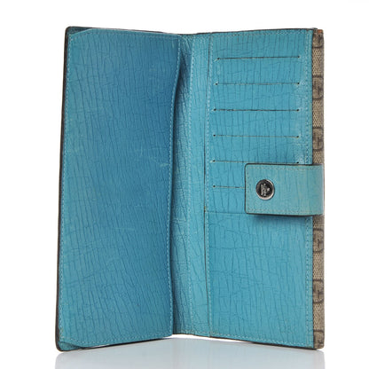 Gucci GG Plus Monogram Ladies GG Continental Wallet Beige Ebony Blue 5 of 10