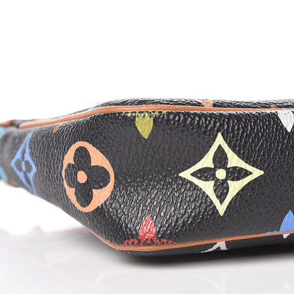 Louis Vuitton Monogram Multicolor Pochette Accessories Black 9 of 12