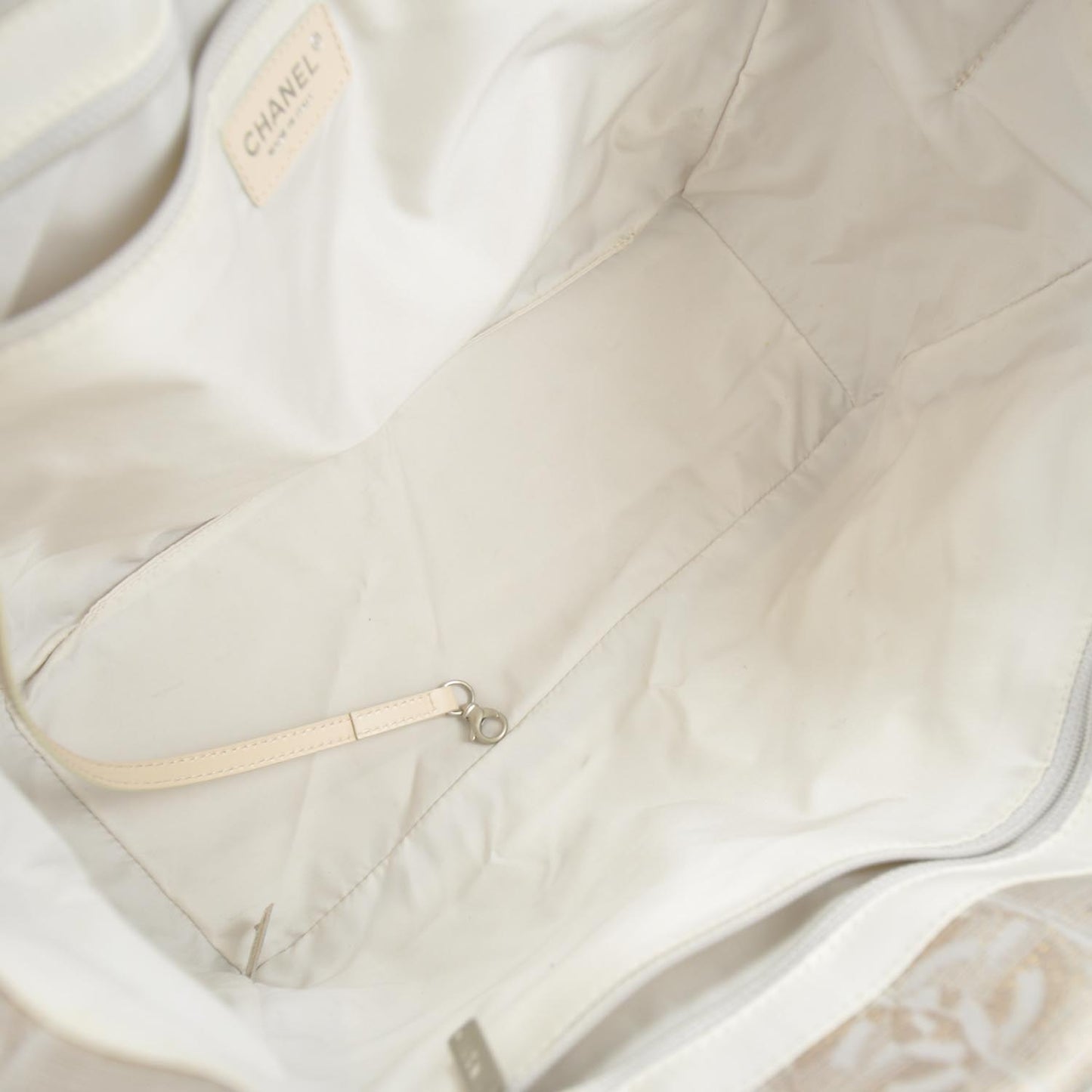 Nylon Travel Large Tote Beige
