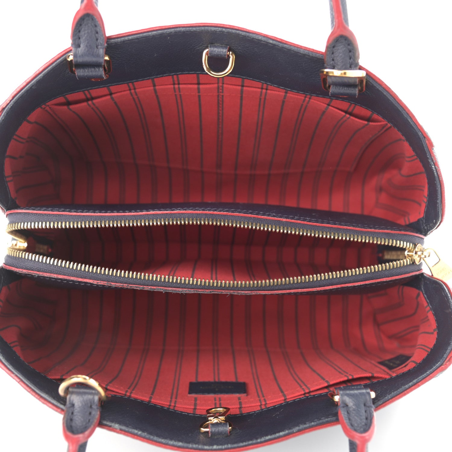 Louis Vuitton Empreinte Montaigne MM Marine Rouge 5 of 17