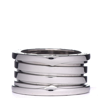 Bulgari 18K White Gold B.Zero1 Four-Band Ring 54 6.75 1 of 5