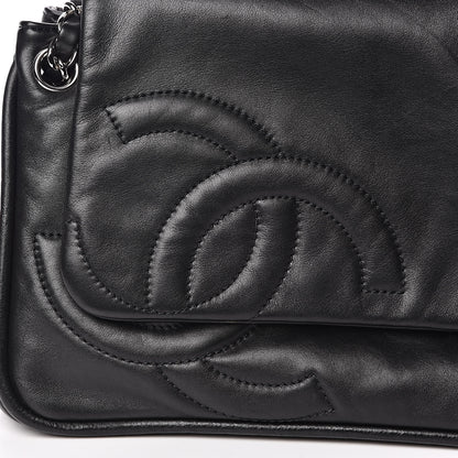 Chanel Calfskin Diagonal Ligne Flap Black 12 of 14